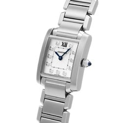 CARTIER Tank Francaise SM 11P Diamond WE110006 Women's Watch Quartz