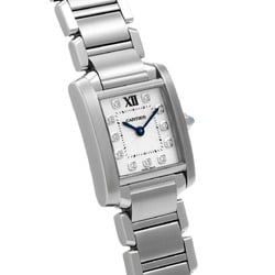 CARTIER Tank Francaise SM 11P Diamond WE110006 Women's Watch Quartz