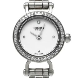 HERMES Faubourg Bezel Diamond FG1.191 Women's Watch Quartz