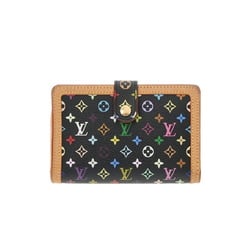 LOUIS VUITTON Louis Vuitton Multicolor Portefeuille Viennese Noir M92988 Women's Monogram Bi-fold Wallet