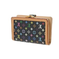 LOUIS VUITTON Louis Vuitton Multicolor Portefeuille Viennese Noir M92988 Women's Monogram Bi-fold Wallet