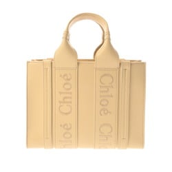 Chloé Chloe Woody Small Tote Yellow CHC23US397 Women's Calfskin Handbag