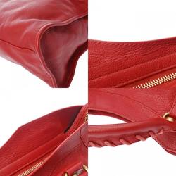 BALENCIAGA The City Red 115748 Women's Leather Bag