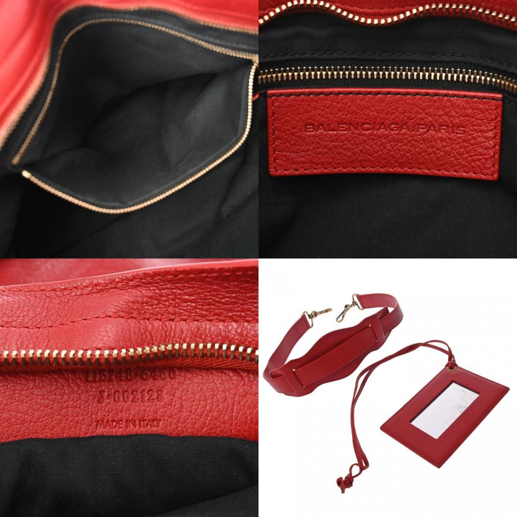 BALENCIAGA The City Red 115748 Women's Leather Bag