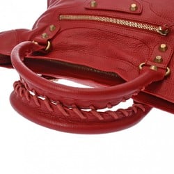 BALENCIAGA The City Red 115748 Women's Leather Bag