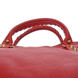 BALENCIAGA The City Red 115748 Women's Leather Bag