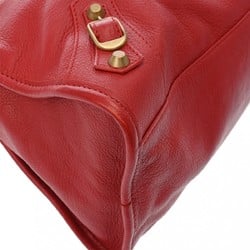 BALENCIAGA The City Red 115748 Women's Leather Bag