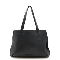 CHANEL Tote bag Shoulder Leather Black