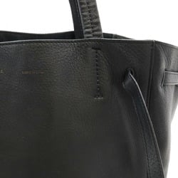 CELINE Cabas Phantom Small Belt Tote Bag Shoulder Leather Black 176023