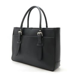 BURBERRY Tote bag, shoulder tote, leather, black