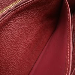 LOUIS VUITTON Louis Vuitton Wallet Monogram Empreinte Portefeuille Sarah Bi-fold Long Leather Aurore Wine Red M61183