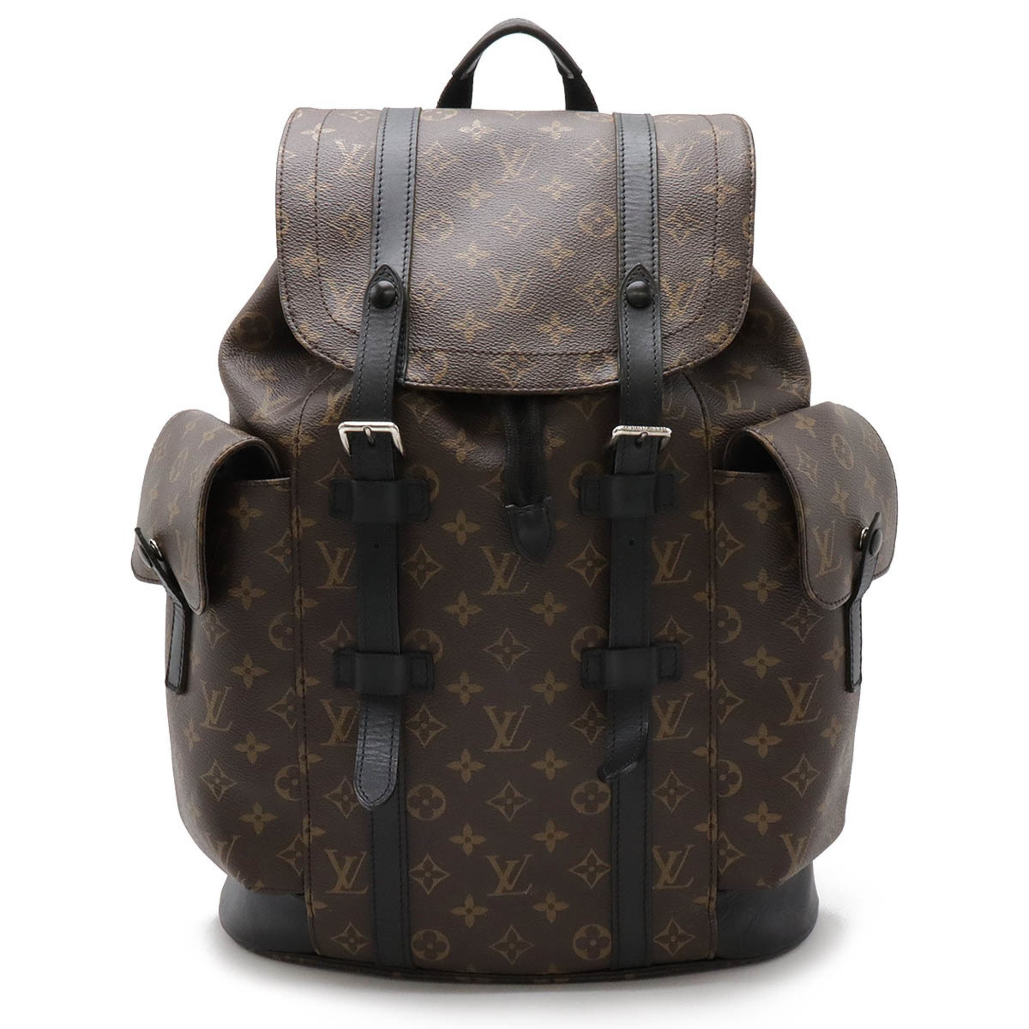 LOUIS VUITTON Louis Vuitton Monogram Macassar Christopher PM Backpack Rucksack Shoulder Bag M43735