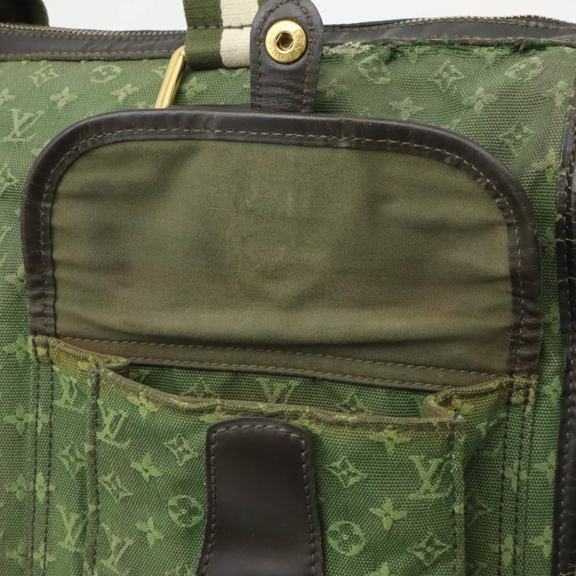 LOUIS VUITTON Louis Vuitton Monogram Sac Marie Kate Shoulder Bag Canvas Leather TST Khaki M42342