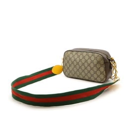 GUCCI GG Small Supreme Neo Bag Shoulder Clutch PVC Beige 476466