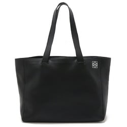 LOEWE East West Shopper Tote Bag Shoulder Leather Black 308.20.K86