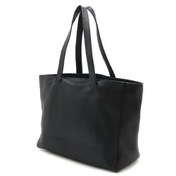 LOEWE East West Shopper Tote Bag Shoulder Leather Black 308.20.K86