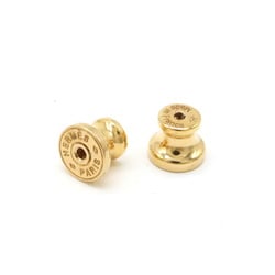 HERMES Pop Ash Earrings H GP Gold Plated Lacquer Black