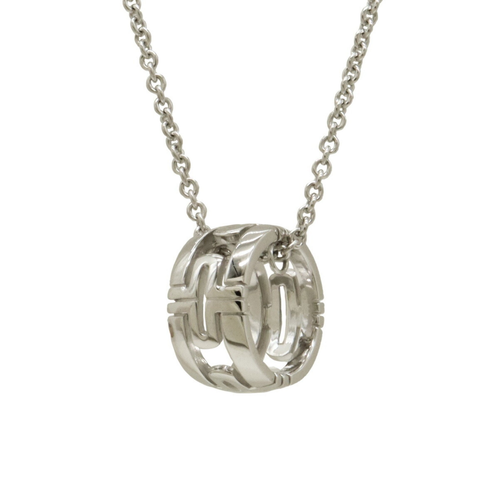 BVLGARI Parentesi Necklace Pendant K18WG 750WG White Gold CL854243