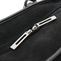 LOEWE Amazona 44 handbag Boston bag suede leather black