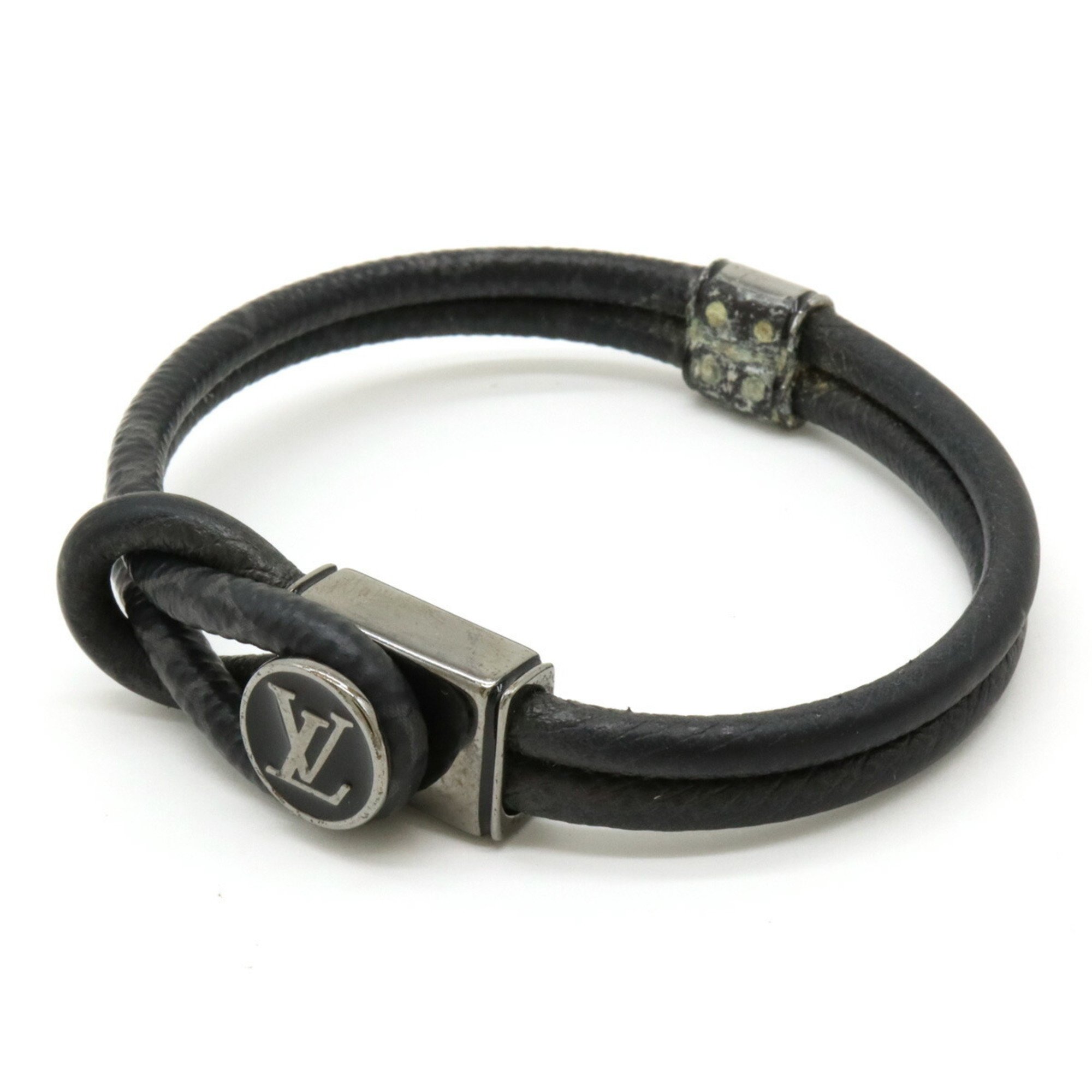 LOUIS VUITTON Louis Vuitton Monogram Eclipse Bracelet Loop It Black M6780