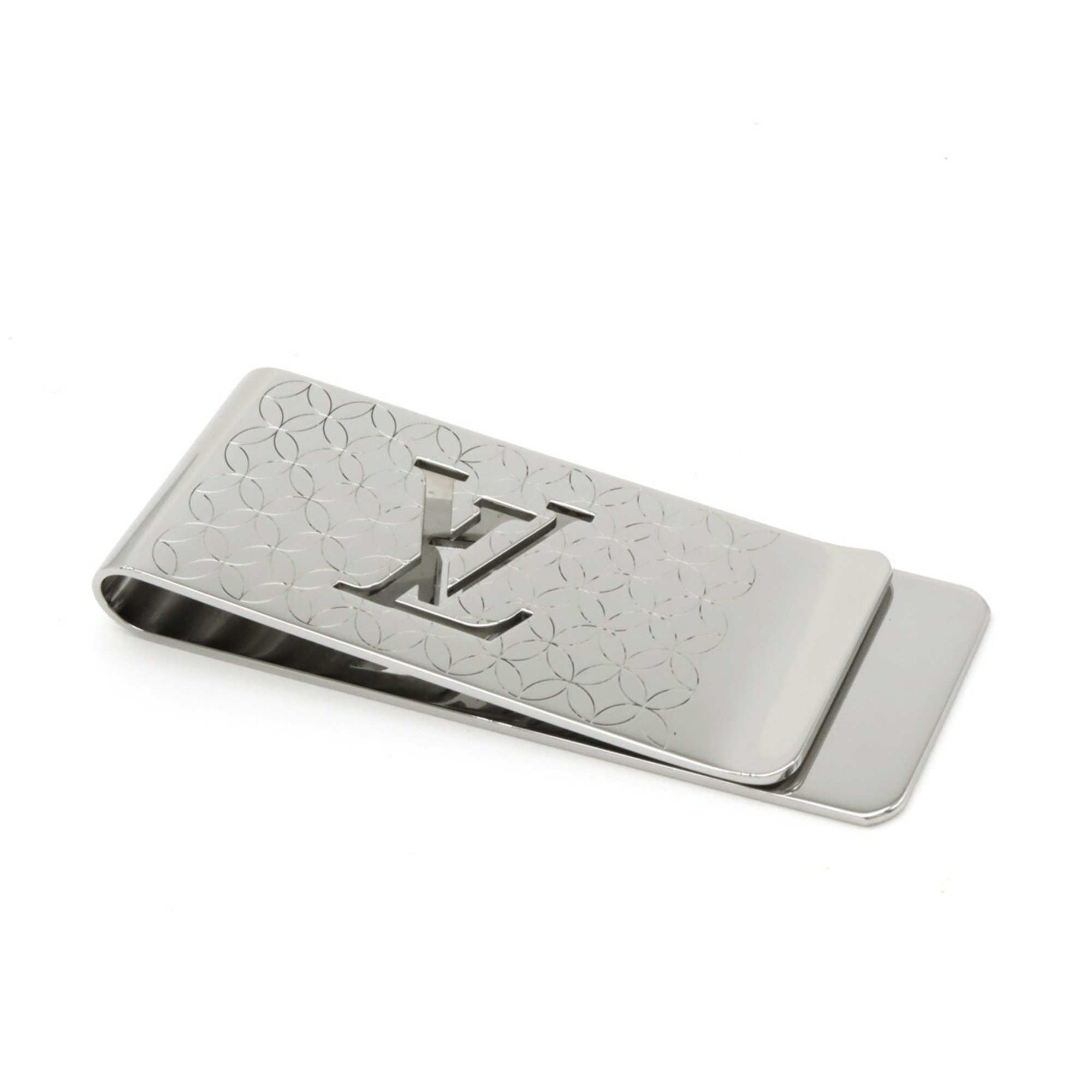 LOUIS VUITTON Louis Vuitton Wallet Pens Bier Champs Elysees Money Clip Bill Metal Silver M65041