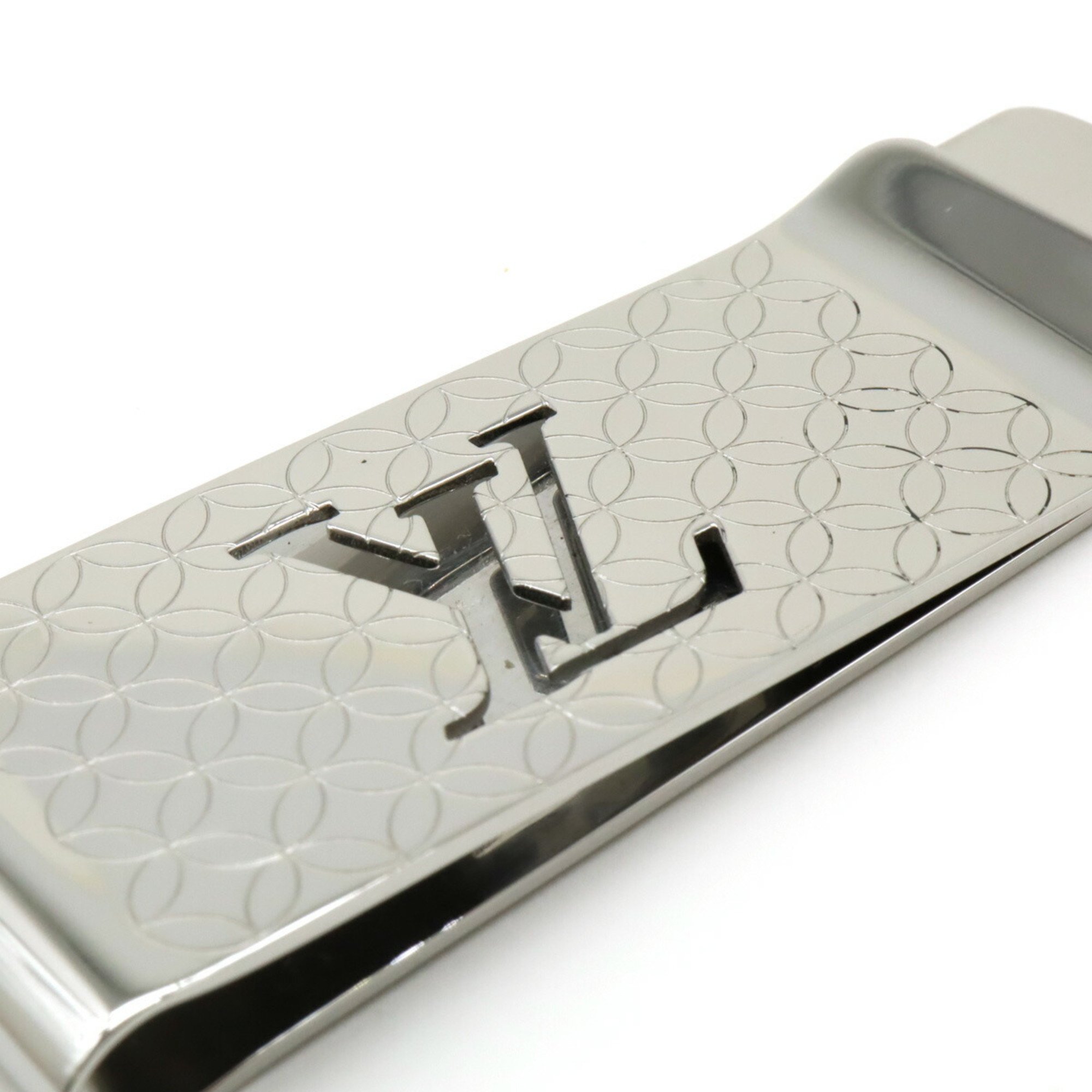 LOUIS VUITTON Louis Vuitton Wallet Pens Bier Champs Elysees Money Clip Bill Metal Silver M65041