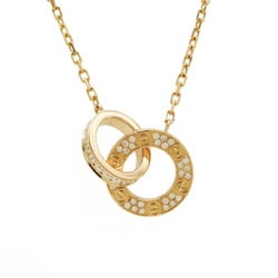 Cartier Love Circle Necklace LOVE LΘVE Pendant K18PG 750PG Pink Gold Diamond