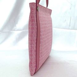 BVLGARI Shoulder Bag Pink Mania ec-20545 Canvas Leather Women's