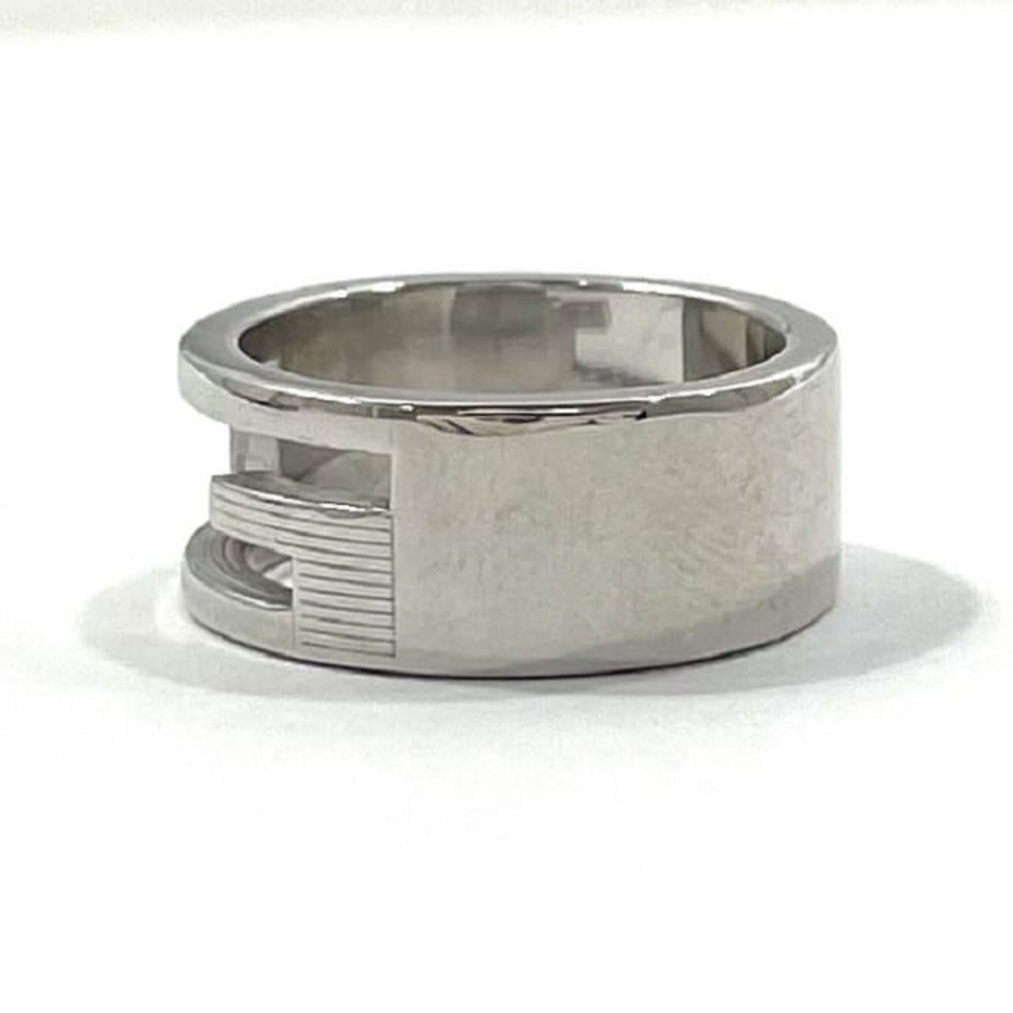 Gucci G-Cut Ring Silver 032661 09840 8106 ec-20220 Size 9 Ag 925 SILVER GUCCI G Women's Retro