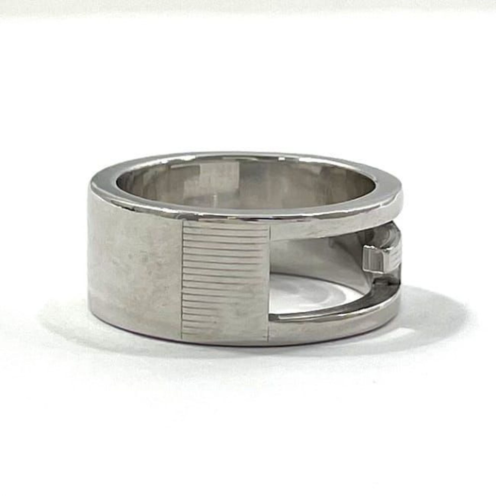 Gucci G-Cut Ring Silver 032661 09840 8106 ec-20220 Size 9 Ag 925 SILVER GUCCI G Women's Retro