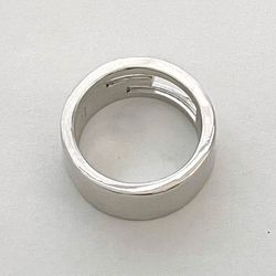 Gucci G-Cut Ring Silver 032661 09840 8106 ec-20220 Size 9 Ag 925 SILVER GUCCI G Women's Retro