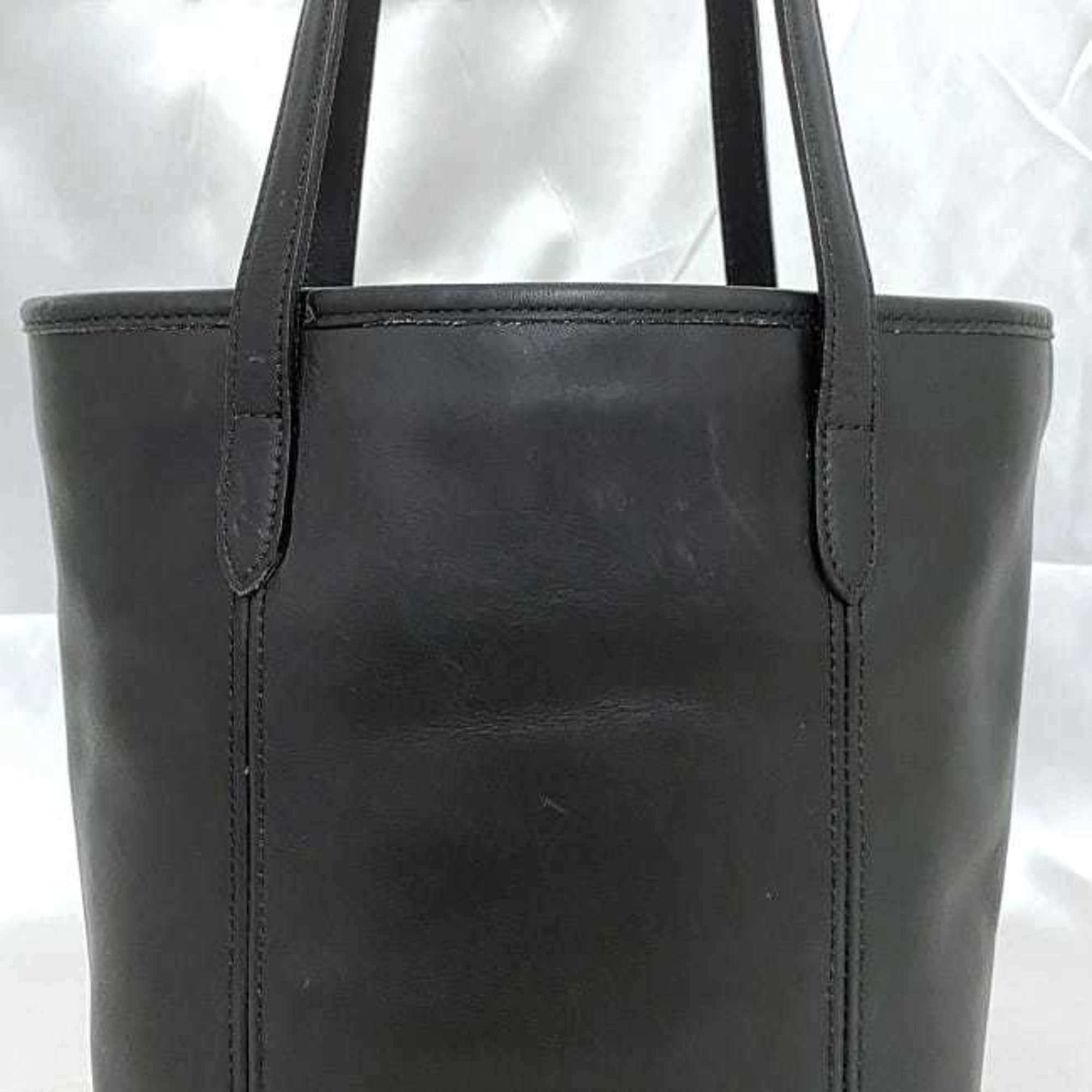 Coach Tote Bag Black Old 9077 ec-20283 Leather COACH Women's Retro