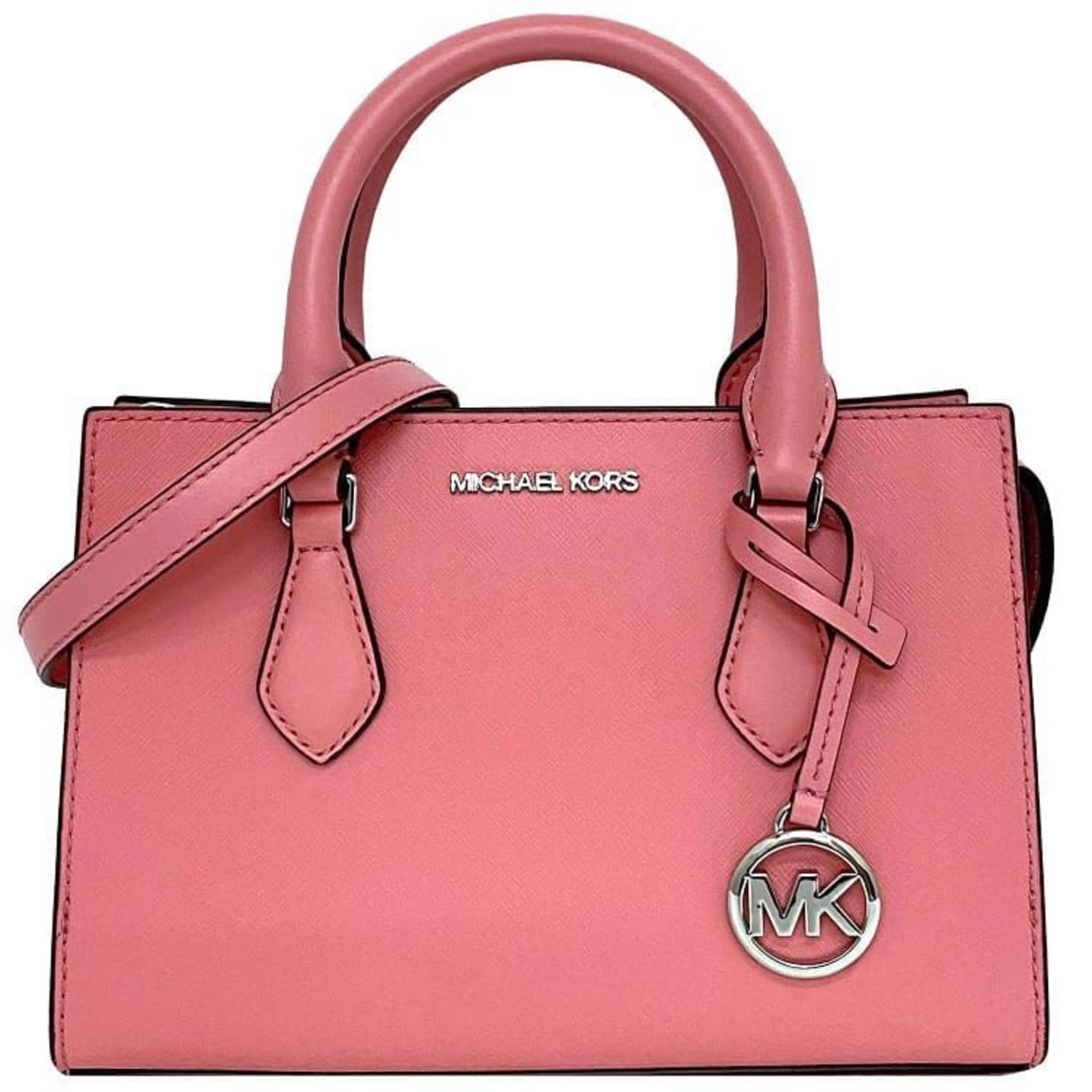 Michael Kors 2way Bag Pink 35S3G6HS5L ec-20070 Leather MICHAEL KORS Charm Handbag Shoulder Women's