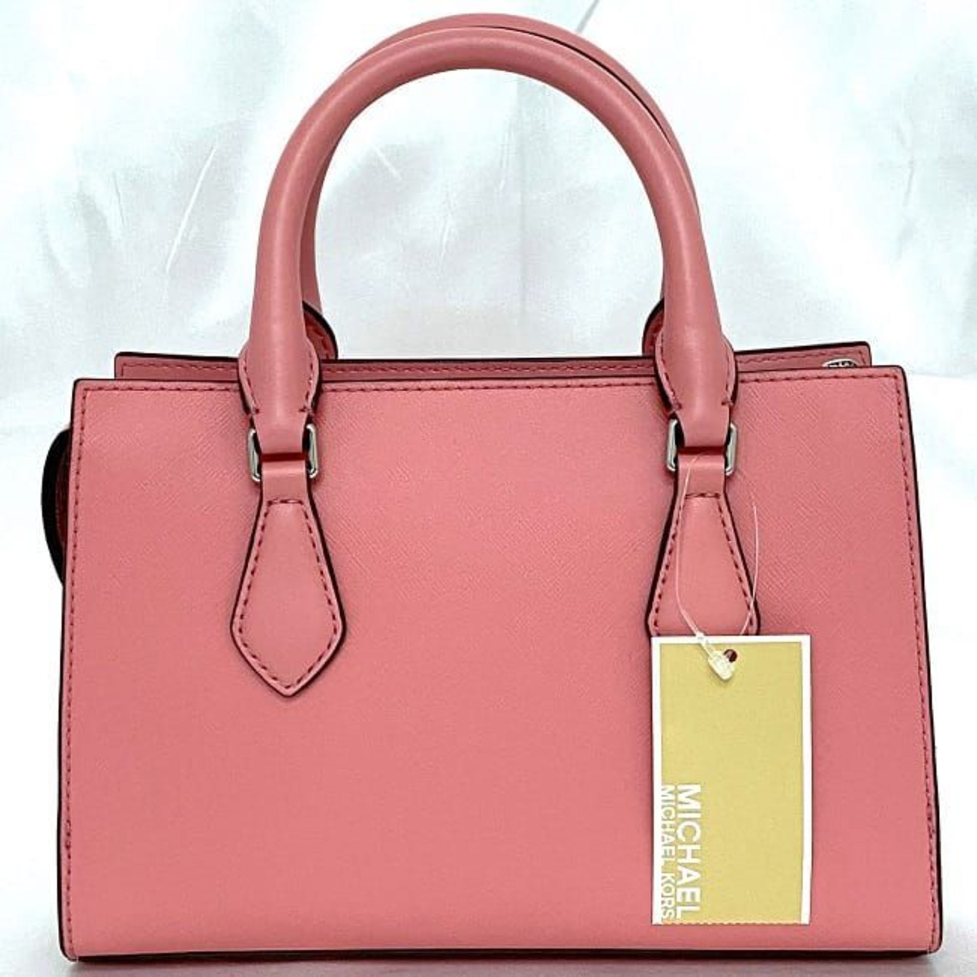 Michael Kors 2way Bag Pink 35S3G6HS5L ec-20070 Leather MICHAEL KORS Charm Handbag Shoulder Women's