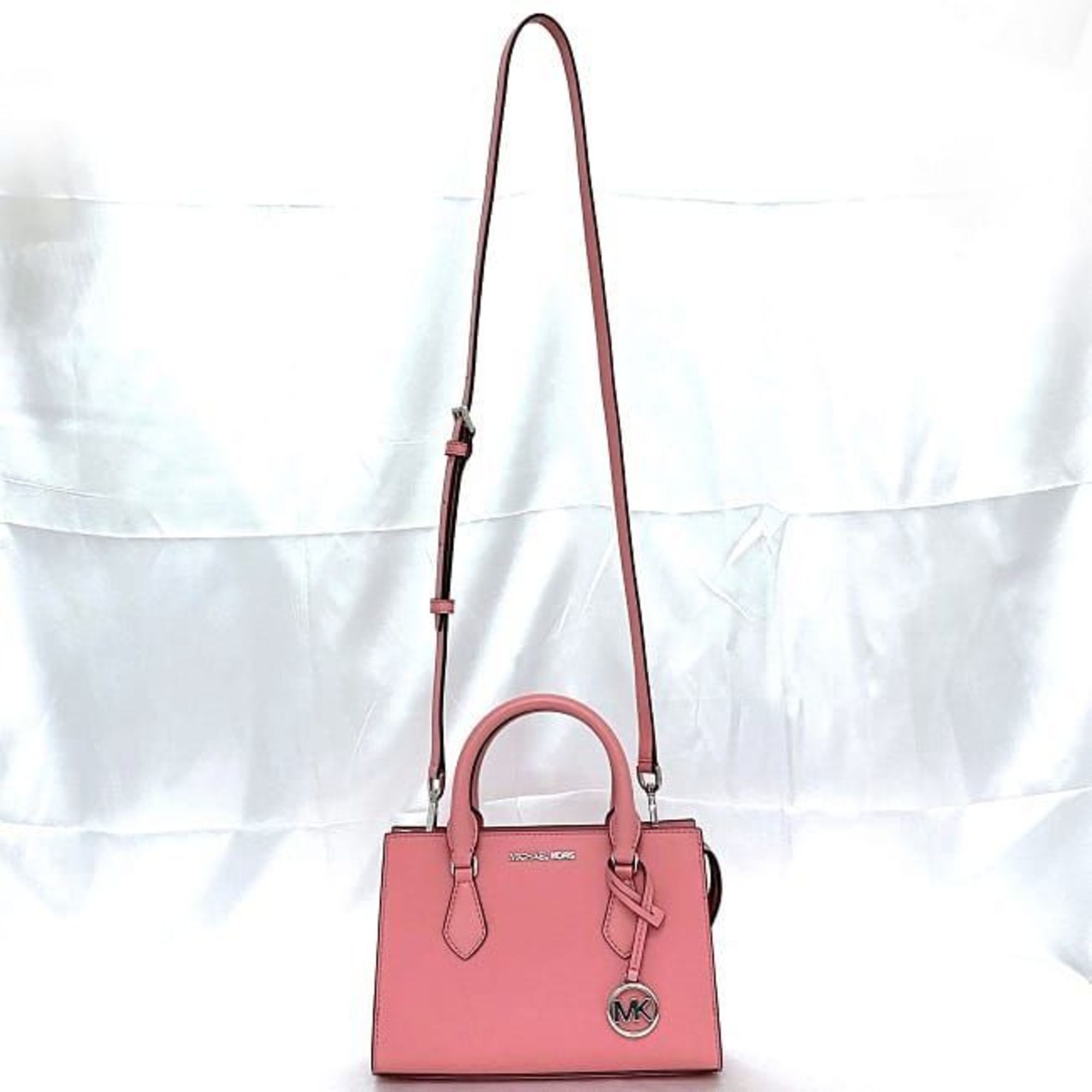 Michael Kors 2way Bag Pink 35S3G6HS5L ec-20070 Leather MICHAEL KORS Charm Handbag Shoulder Women's