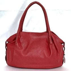 Salvatore Ferragamo Tote Bag Red Gancini GG21 A055 ec-20160 Leather Charm Women's