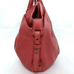 Salvatore Ferragamo Tote Bag Red Gancini GG21 A055 ec-20160 Leather Charm Women's