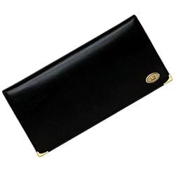 Dunhill bi-fold long wallet ec-21639 black chelsea leather dunhill men's