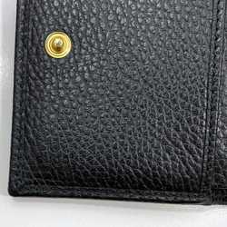 Gucci Tri-fold Wallet ec-21274 Black Marmont 546584 GG Leather GUCCI Compact Folding Women's