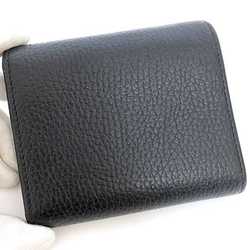 Gucci Tri-fold Wallet ec-21274 Black Marmont 546584 GG Leather GUCCI Compact Folding Women's