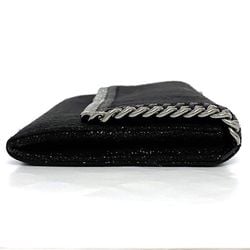 Stella McCartney Bi-fold Long Wallet ec-21484 Black Falabella 430999 W9132 1000 Synthetic Leather STELLA McCARTNEY Chain Charm