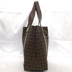 Bvlgari Tote Bag Brown Mania - ec-20304 Canvas Leather BVLGARI Handbag for Women