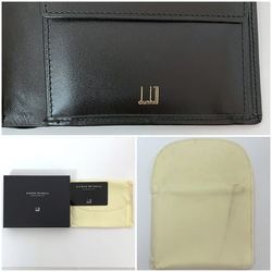 Dunhill bi-fold wallet ec-21508 black chelsea leather dunhill compact men's