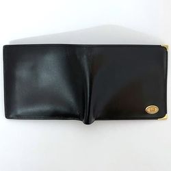 Dunhill bi-fold wallet ec-21508 black chelsea leather dunhill compact men's