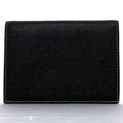 Cartier Business Card Holder Black Love L3000771 ec-20666 Case Grain Leather Flap Metal Fittings Men's