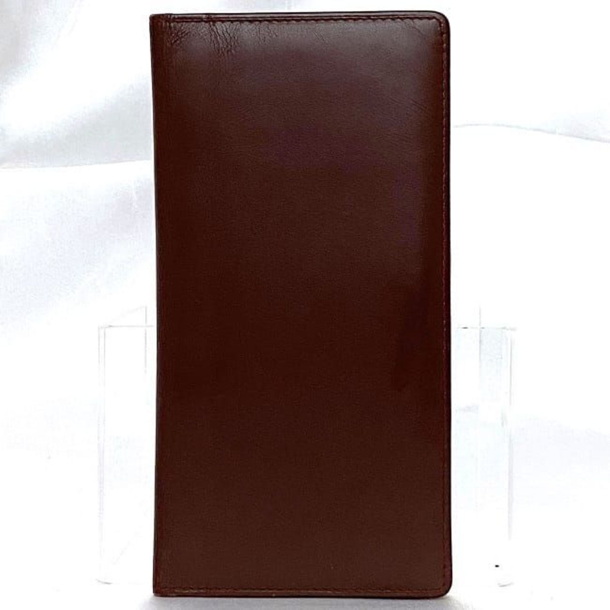 Cartier Bi-fold Long Wallet Bordeaux Must ec-20103 Billfold Leather Men's Women's Retro