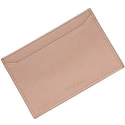 Prada Card Case Pink ec-20578 Credit Holder Saffiano Leather PRADA Women's Compact