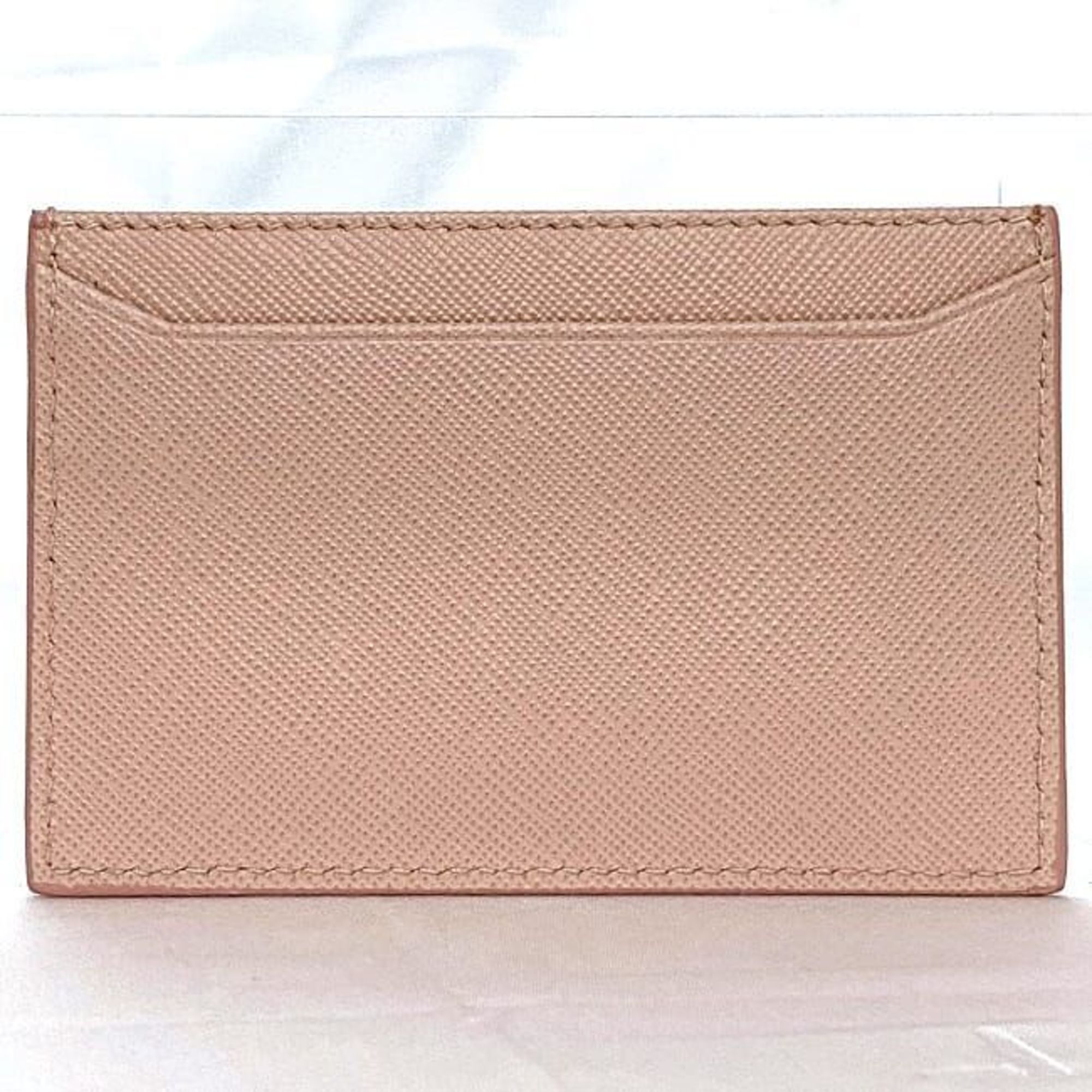 Prada Card Case Pink ec-20578 Credit Holder Saffiano Leather PRADA Women's Compact