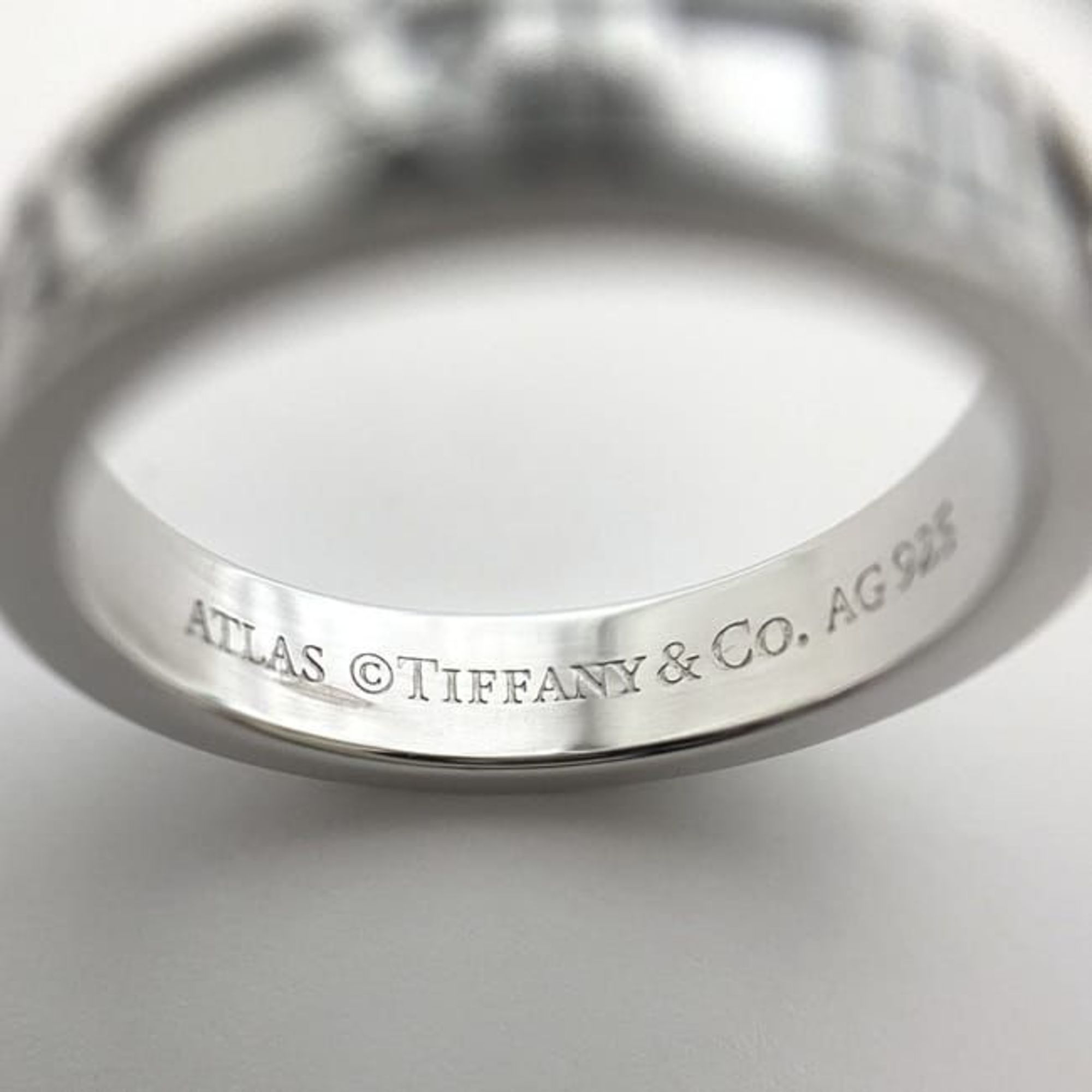 Tiffany Ring ec-21497 Silver Atlas Size 10 Ag 925 TIFFANY&Co. Roman Numerals Ladies