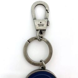 Gucci Keychain ec-21439 Silver Navy Interlocking 598554 Metal Rubber GUCCI GG Charm Keyring Anchor Men's Women's